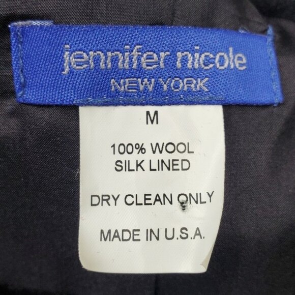 Jennifer Nicole Womens Grey Wool Silk Button Front Vest Size M - Picture 5 of 5